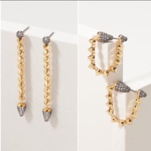 NWT - S&D Renegade Convertible Linear Earrings